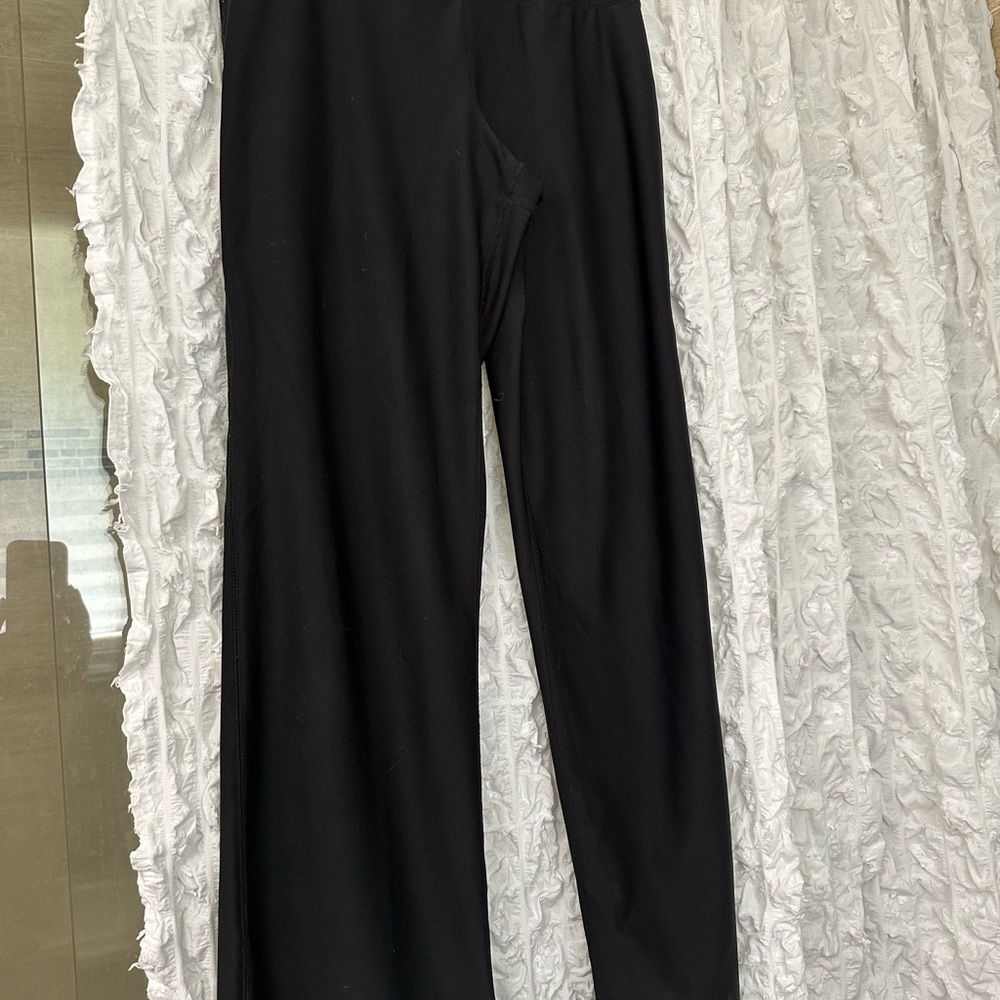 Black Nike fit dry Wide-Leg workout or lounge pants